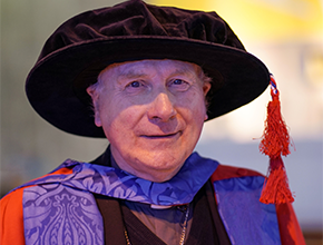 Cardinal fitzgerald receiving doctorate in the cathedral